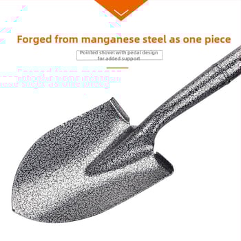 Многофункционална стоманена лопата с удебелено острие, градински инструмент от манганова стомана за земеделие