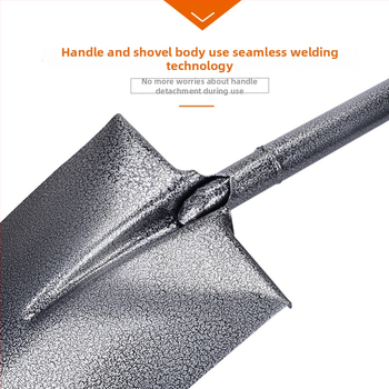 Многофункционална стоманена лопата с удебелено острие, градински инструмент от манганова стомана за земеделие