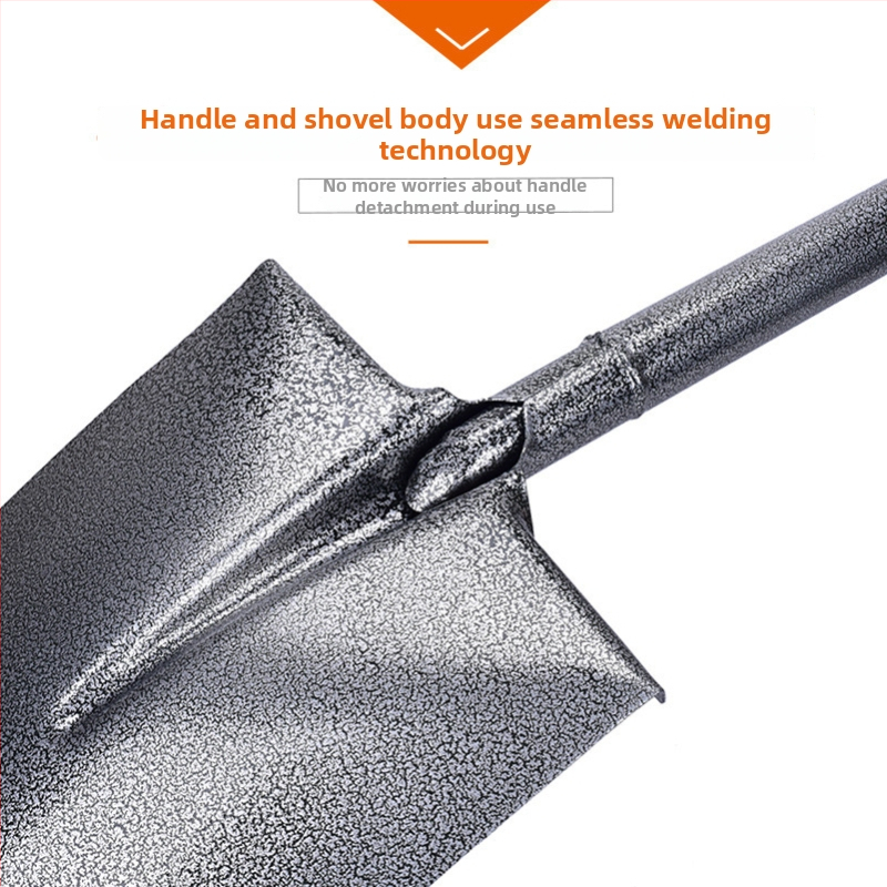 Многофункционална стоманена лопата с удебелено острие, градински инструмент от манганова стомана за земеделие