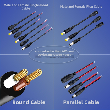 DC5521 barošanas pagarināšanas kabelis – apgaismojumam, video novērošanai un set-top box