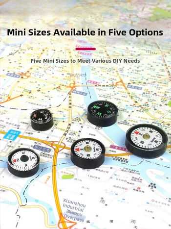 Busolă mică, portabilă, ușoară, piese DIY, accesorii pentru geantă