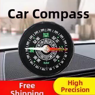 Busolă auto: Precizie înaltă, sferă iluminată pentru utilizare în exterior (Metal • Brand: Baimang • Funcție: Altele)