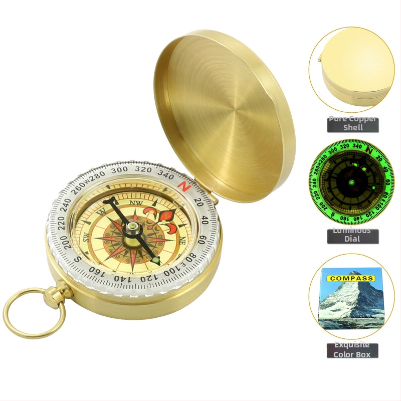 Busolă auto: Precizie înaltă, sferă iluminată pentru utilizare în exterior (Metal • Brand: Baimang • Funcție: Altele)