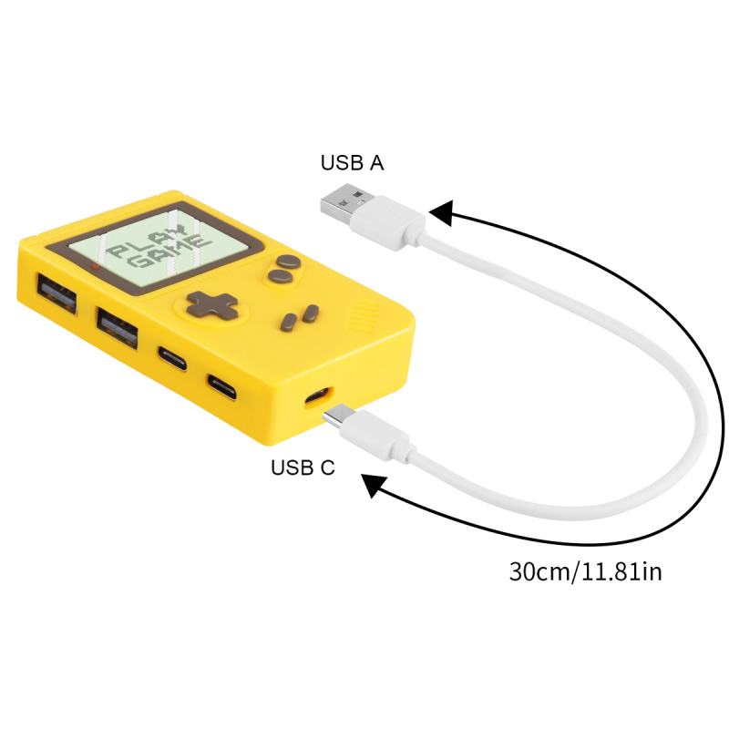 Beanlieve 131SC USB-C hub s do 4 portova, USB 2.0 prijenos podataka do 480 Mbps, napajanje putem sabirnice (bez vanjskog napajanja)