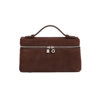 L19 Torbica od prave kože, mat nubuk, torbica za obrok, kozmetička torbica, ručna ili preko ramena, crossbody, ulični stil