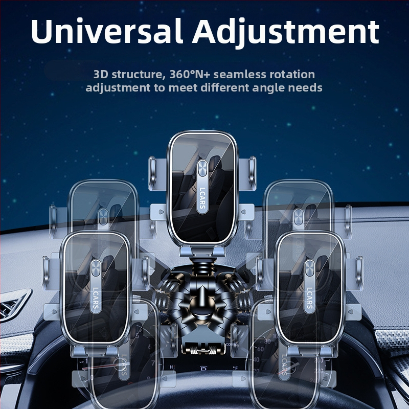 LCARS autótelefon tartó a műszerfalhoz, univerzális, forgatható és állítható, Snap-on rögzítés