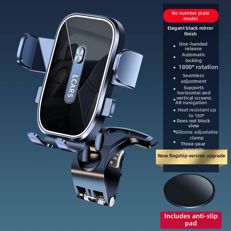 LCARS autótelefon tartó a műszerfalhoz, univerzális, forgatható és állítható, Snap-on rögzítés