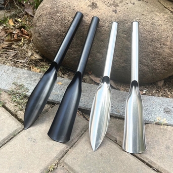 Лопатка за копаене от неръждаема стомана с едно цяло тяло за градинарство — за засаждане на цветя и зеленчуци и изкопаване на диви растения; домашна употреба; персонализация.