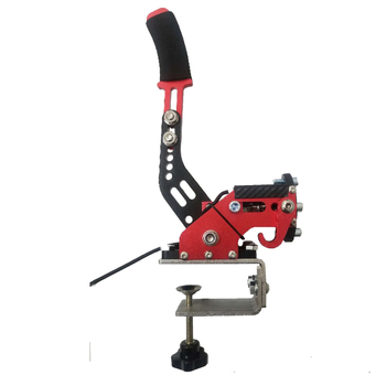 Βραχίονας στήριξης τιμονιού και βάσης καθίσματος με φρένο έλξης γραμμικού τύπου για drift παιχνίδια, USB PC διεπαφή, συμβατός με G25/G27/G29/G920/T300RS/T500RS/45B/T80, από αλουμίνιο και ανοξείδωτο ατσάλι, διαστάσεις 34×20×9 cm, βάρος 1.75 kg