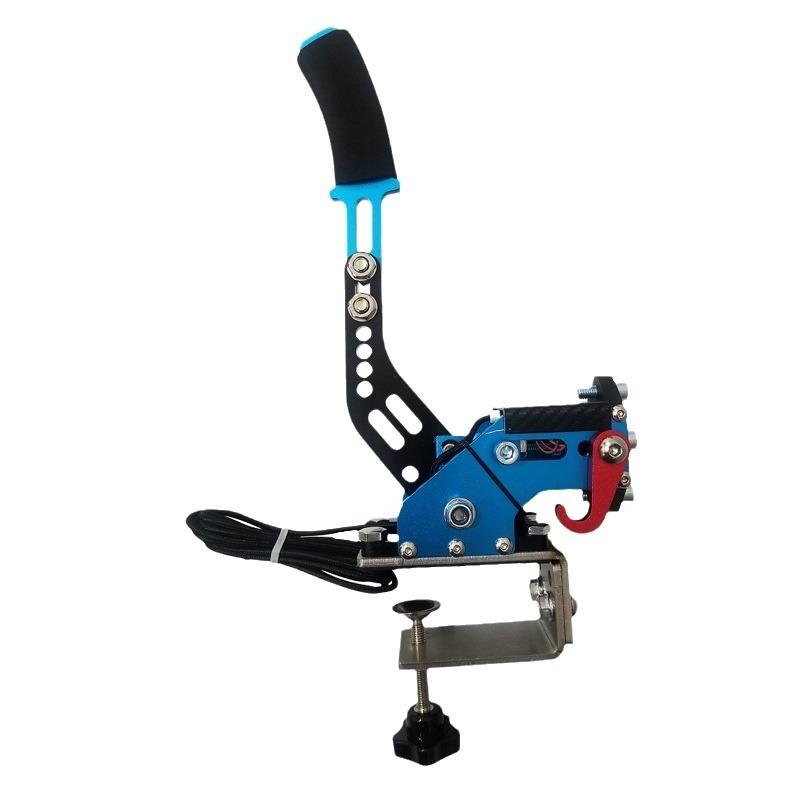 Βραχίονας στήριξης τιμονιού και βάσης καθίσματος με φρένο έλξης γραμμικού τύπου για drift παιχνίδια, USB PC διεπαφή, συμβατός με G25/G27/G29/G920/T300RS/T500RS/45B/T80, από αλουμίνιο και ανοξείδωτο ατσάλι, διαστάσεις 34×20×9 cm, βάρος 1.75 kg