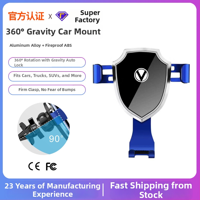 Suport pentru telefon auto cu rotire la 360° pentru difuzorul de aer – bază gravitațională universală, montaj snap-on