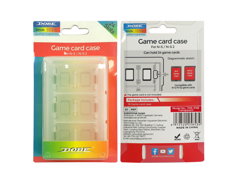 Switch2 kutija za pohranu kartica za Switch2 konzolu, ABS materijal, pohranjivanje 24-bitnih kartica, održava red kartica, uključena kutija za kartice