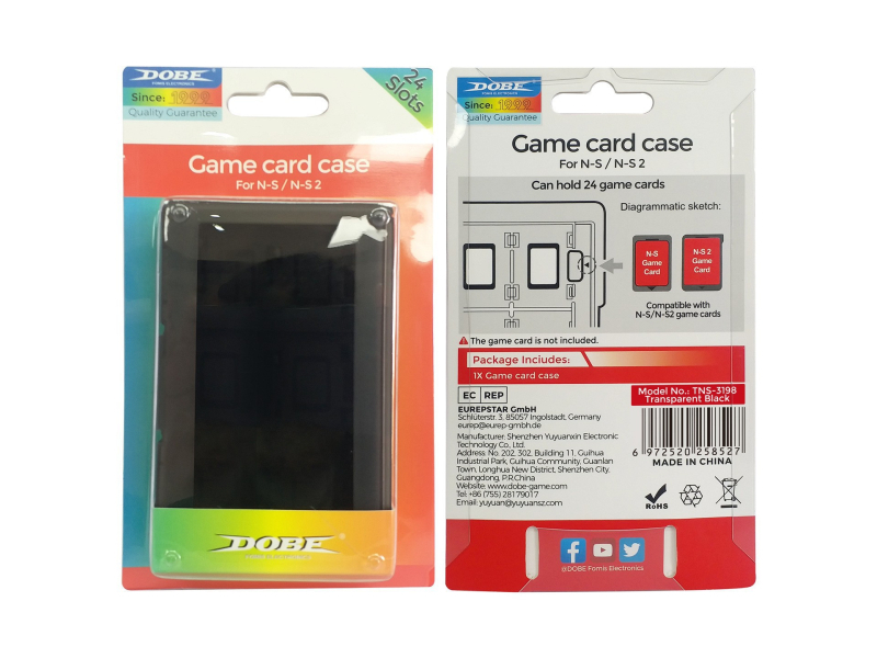 Switch2 kutija za pohranu kartica za Switch2 konzolu, ABS materijal, pohranjivanje 24-bitnih kartica, održava red kartica, uključena kutija za kartice