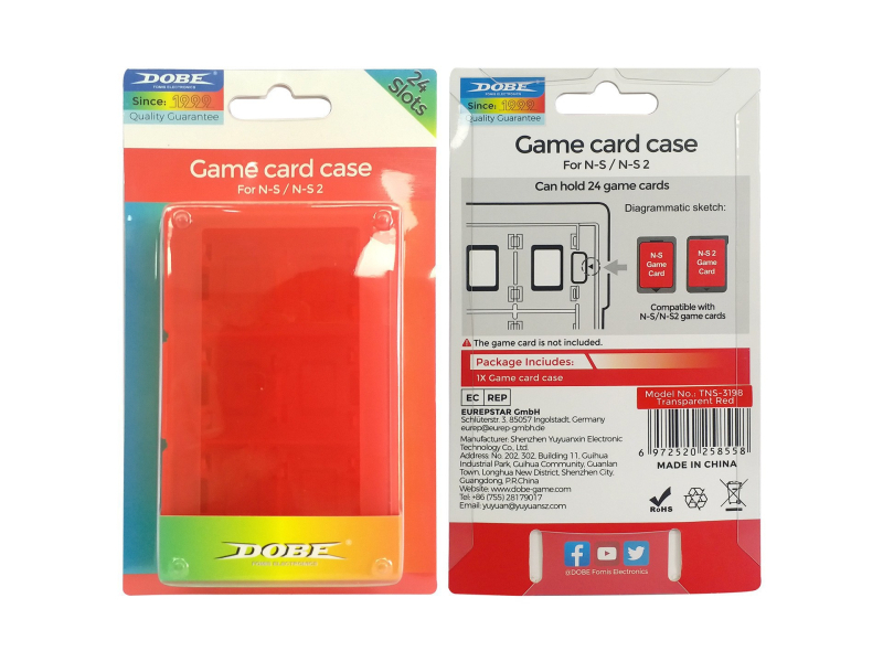 Switch2 kutija za pohranu kartica za Switch2 konzolu, ABS materijal, pohranjivanje 24-bitnih kartica, održava red kartica, uključena kutija za kartice