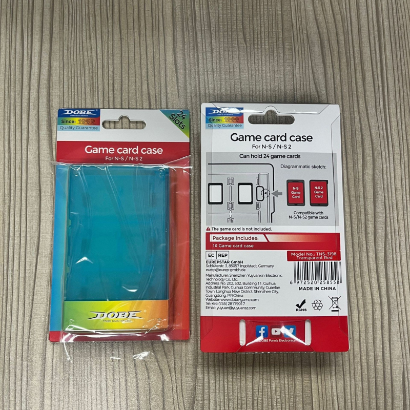Switch2 kutija za pohranu kartica za Switch2 konzolu, ABS materijal, pohranjivanje 24-bitnih kartica, održava red kartica, uključena kutija za kartice
