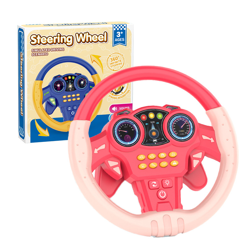 Velika volan-igračka sa svjetlima i glazbom, način priče i zajednička vožnja kao suvozač, plastična konstrukcija, napajanje baterijama, za djecu 4–6 godina.