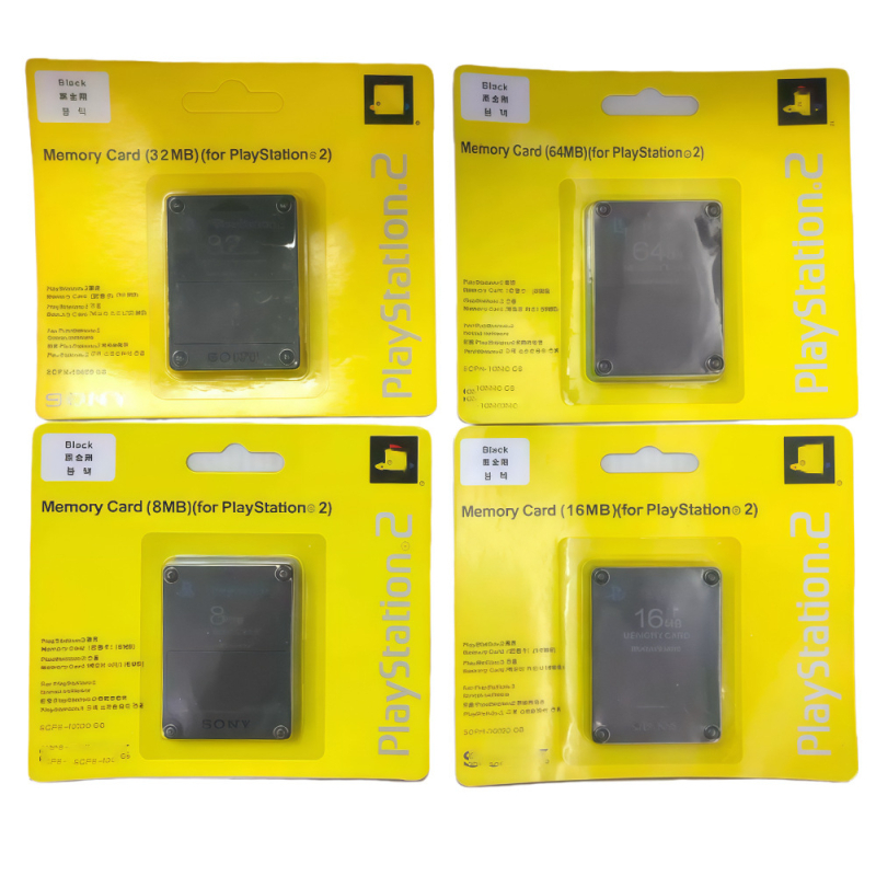 PS2 memória kártya FMCB funkcióval – 8/16/32/64 MB tárhely PS2-hez, megbízható adatmegőrzés