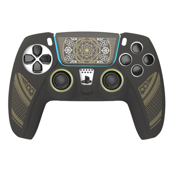 PS5 силиконов защитен калъф с дизайн на тема игра – Модел UX-009-01, Материал: силикон, Съвместим с PS5 контролери