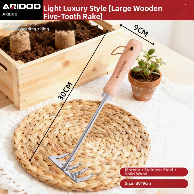 Железна градинска лопата — малка ръчна лопата за копаене и разрохване на почвата, засаждане на цветя и саксии, диви зеленчуци и пляжно събиране; възможна персонализация