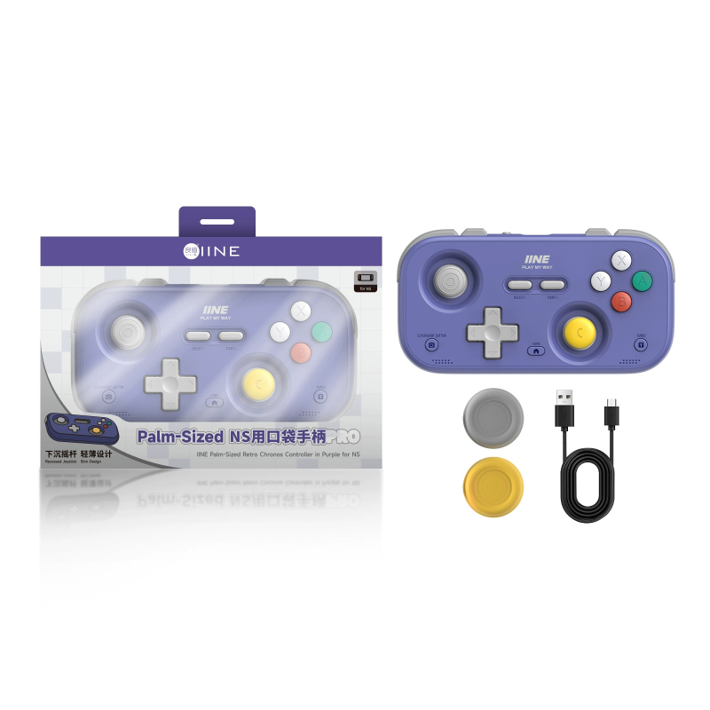 Controller de joc retro cu joystick cu senzor Hall, mini controler, compatibil cu Switch2, Android, iOS, telefon mobil, PC și sistem auto