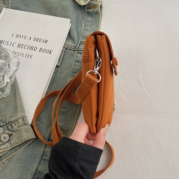 Desire mala nylon torbica za telefon preko ramena s 5 pretinaca, uspravni kvadratni oblik, zatvoren otvor, poliester podstava, džep za ID, gradski stil ulične mode, izdanje ljeta 2025