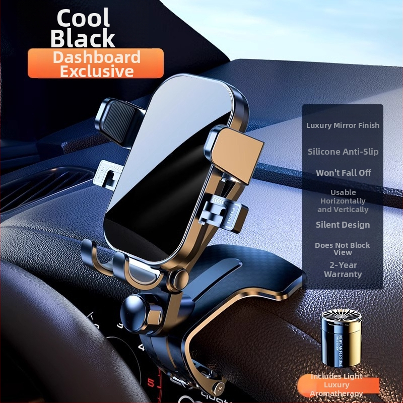 Držiak na telefón do auta, univerzálny pre panel prístrojov, Snap-On uchytenie, dobíjateľná batéria