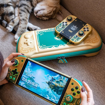 Θήκη εξαρτημάτων Nintendo Switch/OLED Zelda Tears of the Kingdom με προστατευτικά καπάκια μοχλών