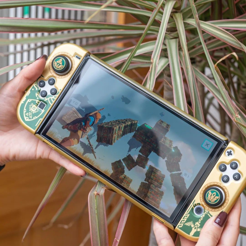 Θήκη εξαρτημάτων Nintendo Switch/OLED Zelda Tears of the Kingdom με προστατευτικά καπάκια μοχλών
