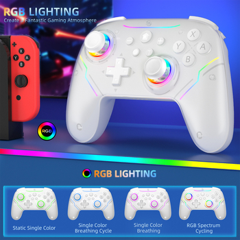 Controler fără fir Switch (model Jys-ns2286) - compatibil cu Switch, Switch Lite, Switch OLED, PC și Steam Deck, interfață USB
