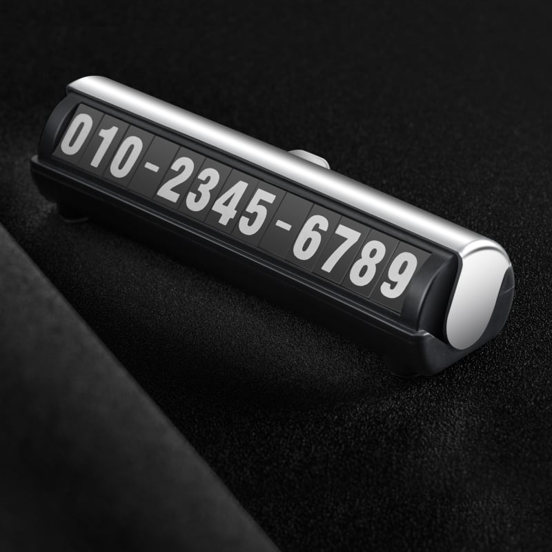 Skrivena tablica za parkiranje s telefonskim brojem – model YQ-1800, marka YUMCHO, materijal plastika, tip skriven, prikaz telefonskog broja