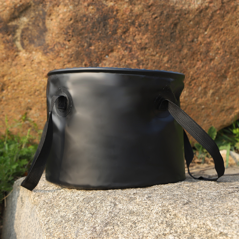 Сгъваема кофа за вода за къмпинг – PVC, водоустойчива материя, капацитет 10000 мл, преносима за автомобил