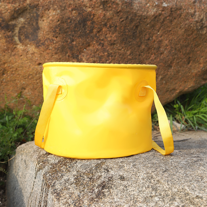 Сгъваема кофа за вода за къмпинг – PVC, водоустойчива материя, капацитет 10000 мл, преносима за автомобил