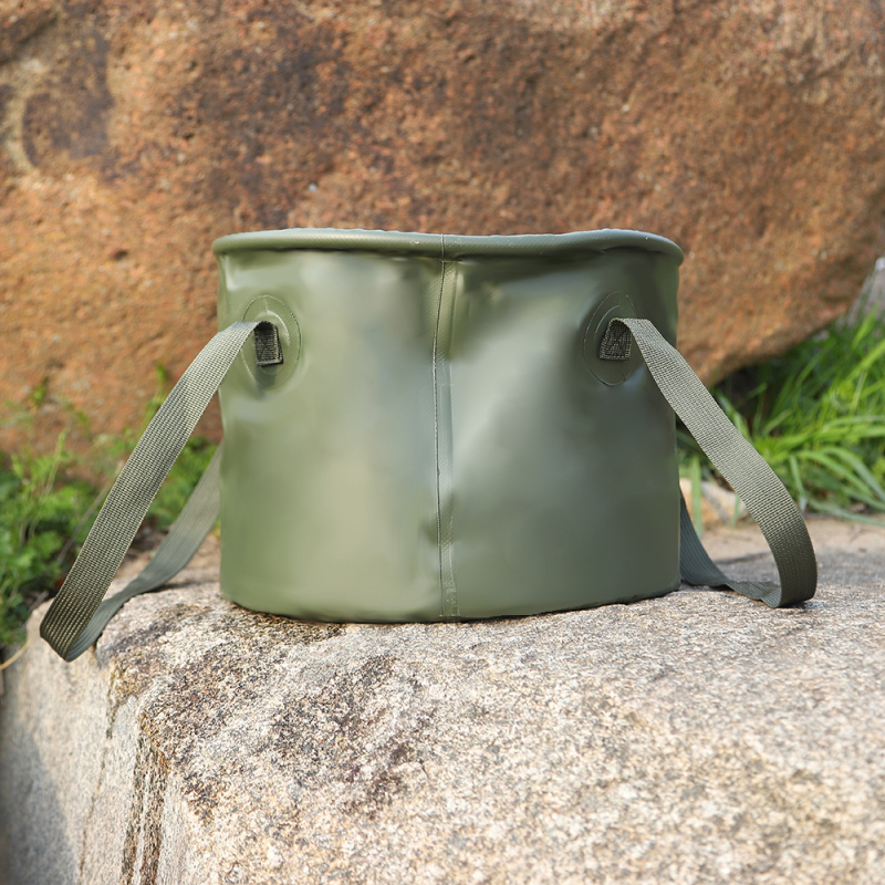 Сгъваема кофа за вода за къмпинг – PVC, водоустойчива материя, капацитет 10000 мл, преносима за автомобил