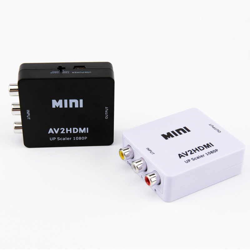 AV į HDMI vaizdo keitiklis žaidimų konsolėms, 1080P, suderinamas su visomis sistemomis, nuotolinis pažadinimas, energijos valdymas