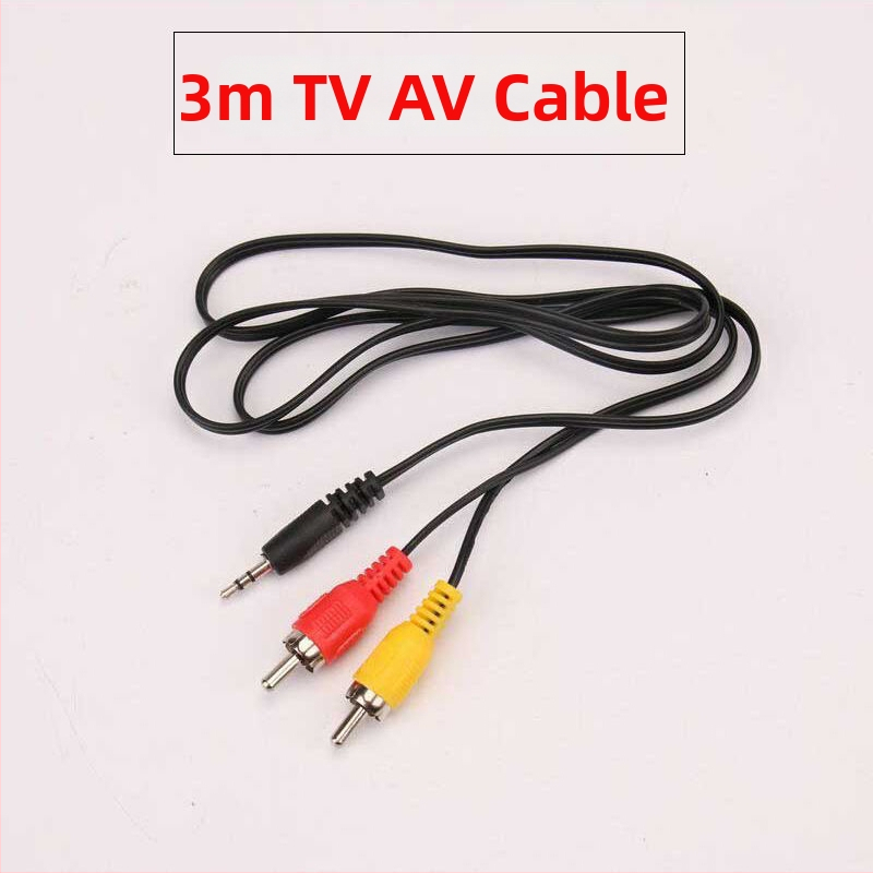 2,5 mm AV video kábel pre TV, jadro z čistého meďe, meďový vodič, hmotnosť 0,1