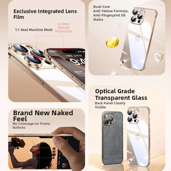 Puzdro na telefón Apple, Mordinger z akrylu, maľovaný minimalistický štýl, povrch elektroplatingu, odvádzanie tepla