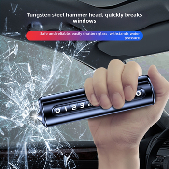 Skrytý automobilový nástroj – rozbíjač okien a ozdoba na poznávaciu značku/telefón, záchranný palubný kladivo pri parkovaní (Značka: Neck strength; Materiál: Iný; Pôvod: Yiwu; Typ: Skrytý; Model: Iný)