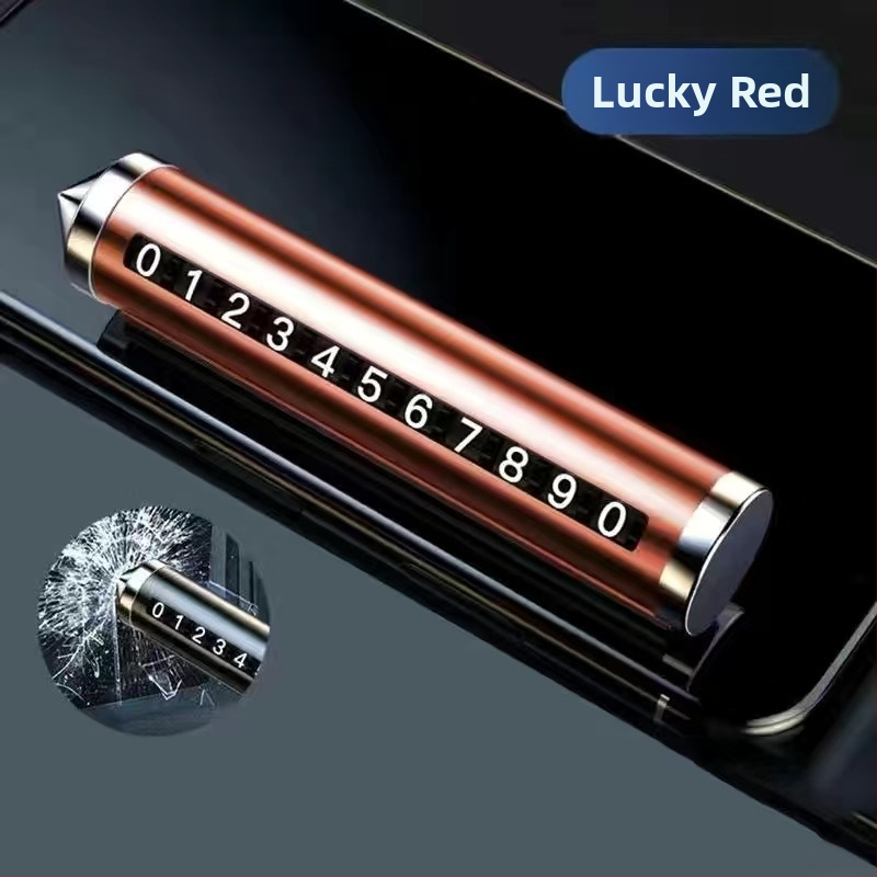 Skrytý automobilový nástroj – rozbíjač okien a ozdoba na poznávaciu značku/telefón, záchranný palubný kladivo pri parkovaní (Značka: Neck strength; Materiál: Iný; Pôvod: Yiwu; Typ: Skrytý; Model: Iný)