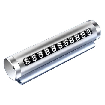 Dočasná tabuľka na parkovanie s číslom telefónu — kovová, model Number Plate 01, tlač loga nie je k dispozícii