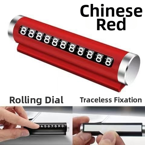 Dočasná tabuľka na parkovanie s číslom telefónu — kovová, model Number Plate 01, tlač loga nie je k dispozícii