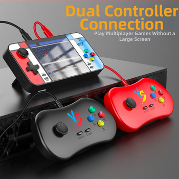 Retro nešiojama žaidimų konsole D41 su įmontuotu power banku, 2-in-1, laidinis USB/AV, 4-bit OS, RPG