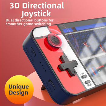 Retro nešiojama žaidimų konsole D41 su įmontuotu power banku, 2-in-1, laidinis USB/AV, 4-bit OS, RPG