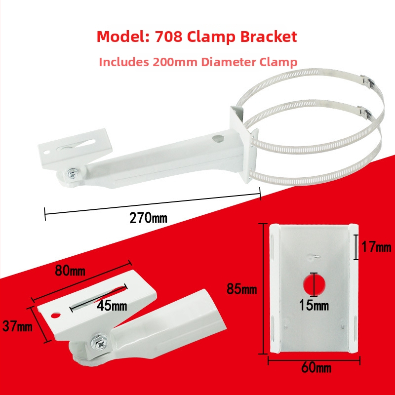 CCTV kameru stiprinājuma turētājs uz stabiem un sienas stūriem, dzelzs (Izcelsme: Ķīna)