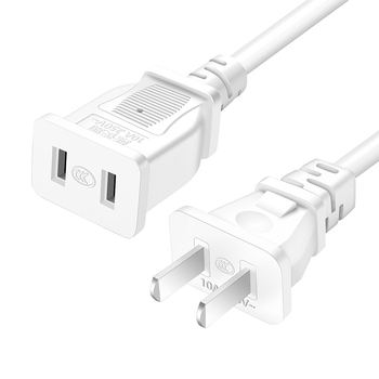 Dviejų kištukų maitinimo ilginamasis laidas namų naudojimui, 10A, 220–250V, PVC korpusas, variniai laidai, 1500W