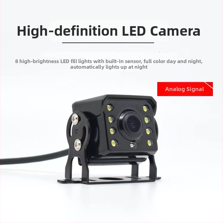 HD kamera pre spätné videnie pre nákladné vozidlá, žacie stroje a autobusy, univerzálne 12-24V, 720p, 140° uhol zobrazenia, model A1, hmotnosť 120 g