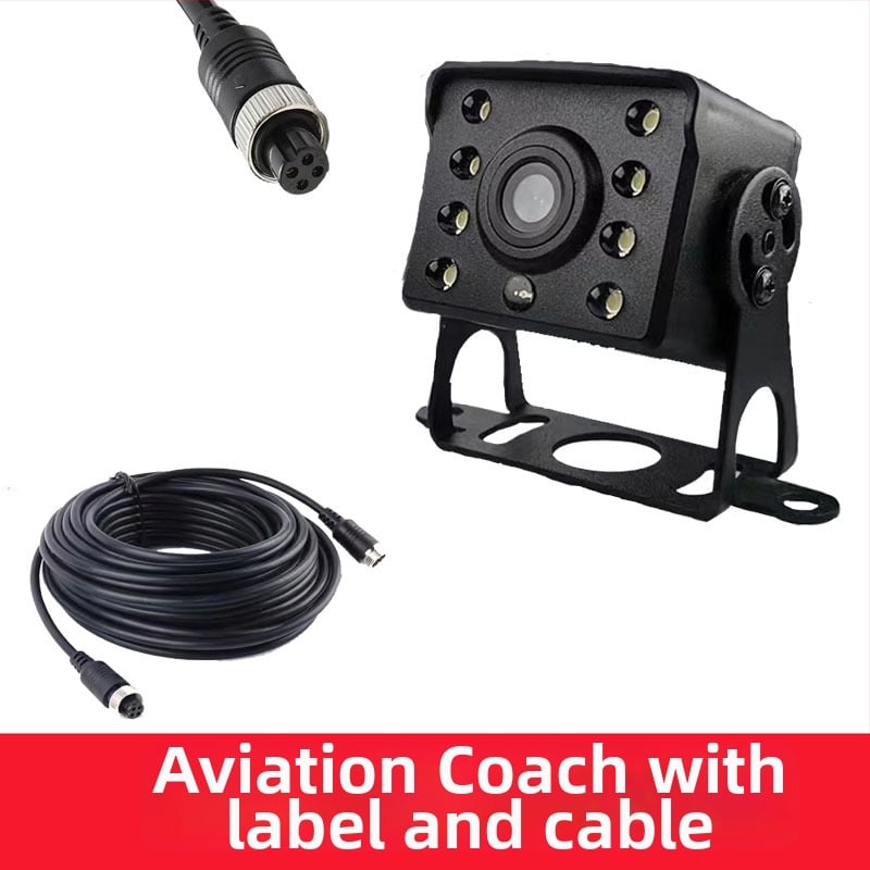 Cameră HD pentru mers înapoi pentru camioane, combine agricole și autobuze, universal 12-24V, 720p, unghi de vizualizare 140°, model A1, greutate 120 g