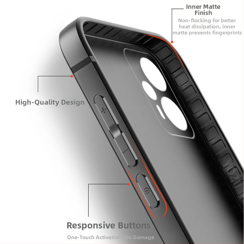 Kryt na telefón Xin Weile pre Redmi Note 12 Turbo — silikón, štýl All-Inclusive, prispôsobovanie nie je podporované