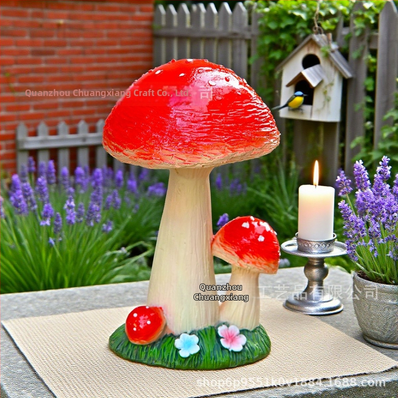 Živicové remeslá: séria Mushroom Zakka s mikrolandšaftom machu a sukulentmi v kvetináči, dekoratív predmety zo živice; materiál: syntetická živica; štýl: moderná jednoduchosť; balenie: kartón