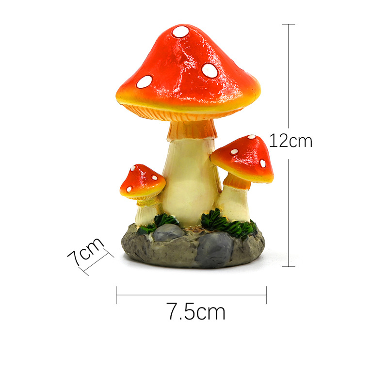 Živicové remeslá: séria Mushroom Zakka s mikrolandšaftom machu a sukulentmi v kvetináči, dekoratív predmety zo živice; materiál: syntetická živica; štýl: moderná jednoduchosť; balenie: kartón