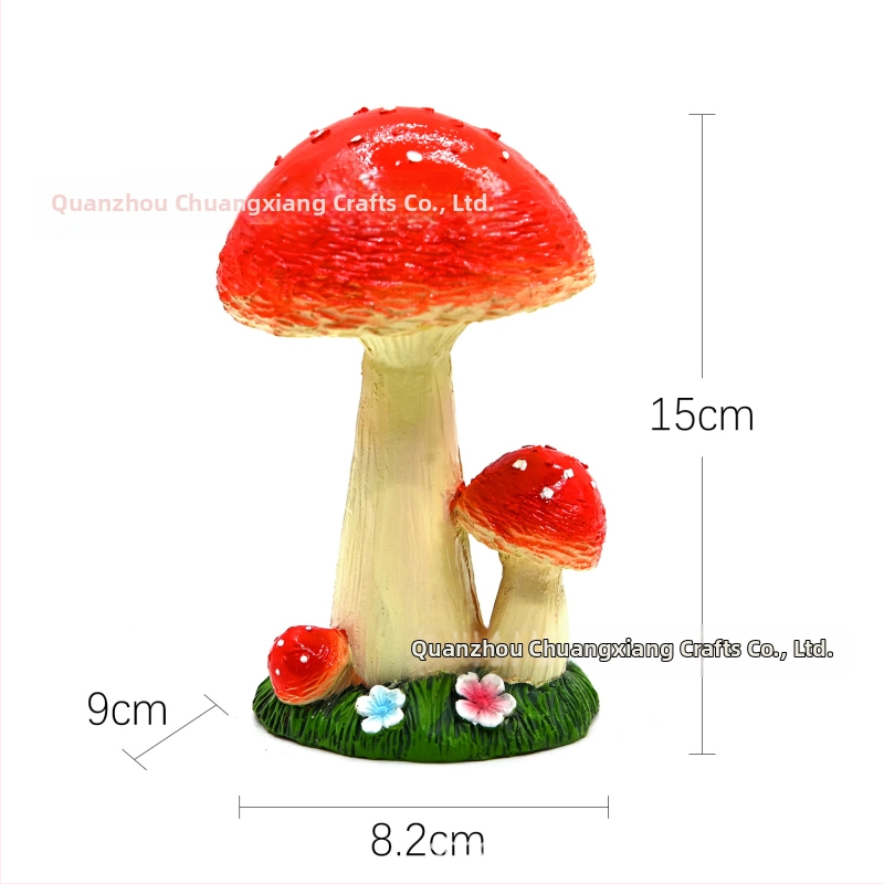 Živicové remeslá: séria Mushroom Zakka s mikrolandšaftom machu a sukulentmi v kvetináči, dekoratív predmety zo živice; materiál: syntetická živica; štýl: moderná jednoduchosť; balenie: kartón